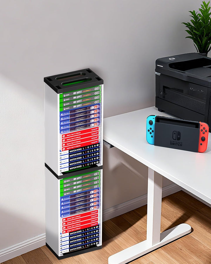 Videospielkarten-Box, Aufbewahrungsständer für PS5/PS4/Nintendo Switch/Xbox Series S & X/Xbox One Sp