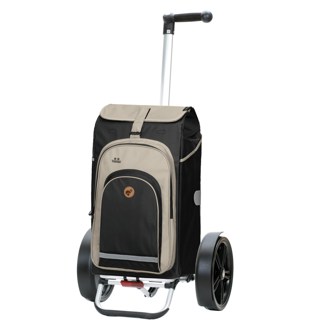 Andersen Shopper Tura Alu klappbar mit Kugellagerrad Ø 29cm und 62 Liter Tasche Hydro 2.0 mit Kühlfa