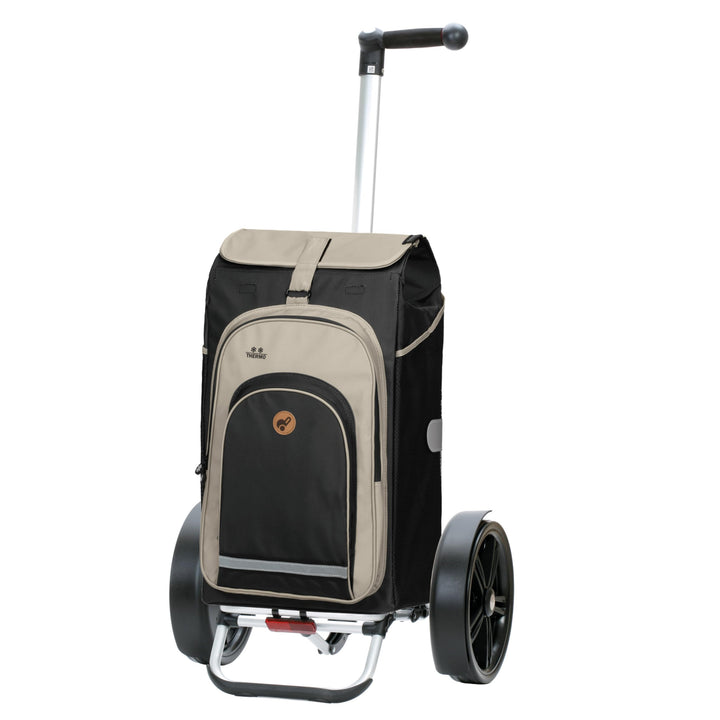 Andersen Shopper Tura Alu klappbar mit Kugellagerrad Ø 29cm und 62 Liter Tasche Hydro 2.0 mit Kühlfa