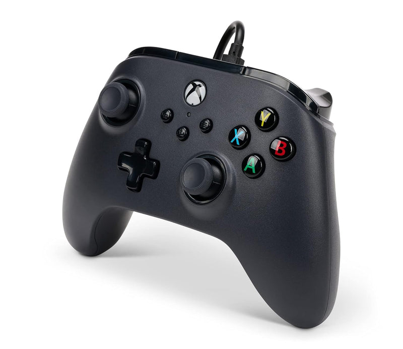 Kabelgebundener PowerA Controller für Xbox Series X|S - Schwarz, Schwarz