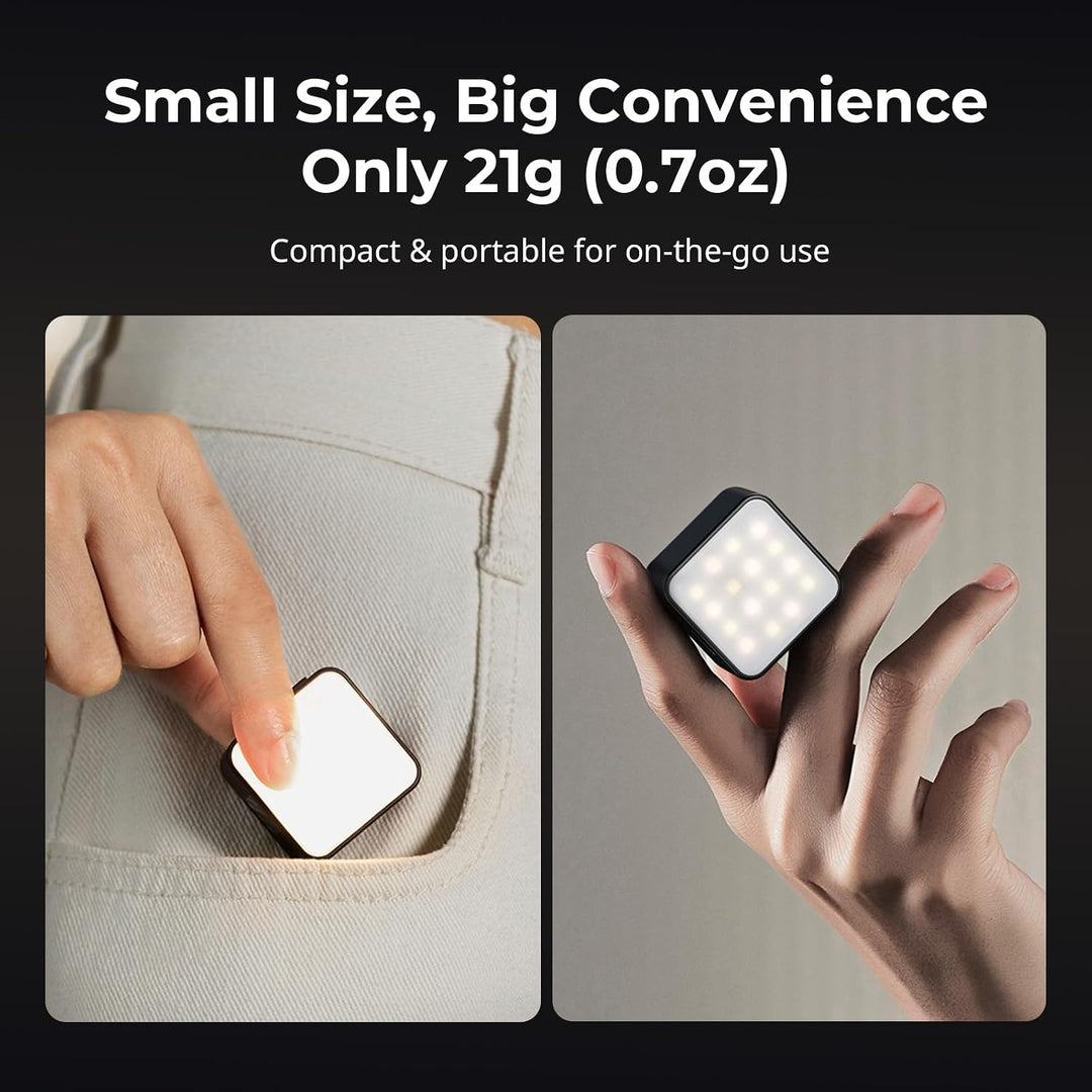 SMALLRIG Magnetische Mini-LED-Videoleuchte für Action-Kameras