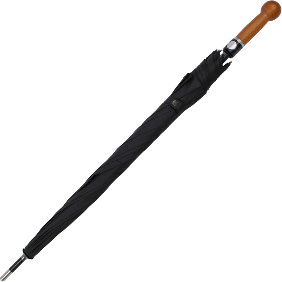iX-brella Stützschirm Selbstverteidigungsschirm extrem stabil (schwarz), schwarz
