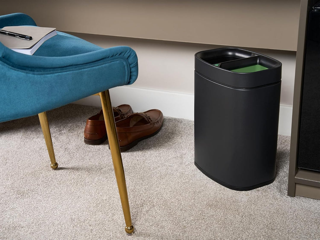 Corby Newport Doppel-Recyclingbehälter in Schwarz, Schwarz