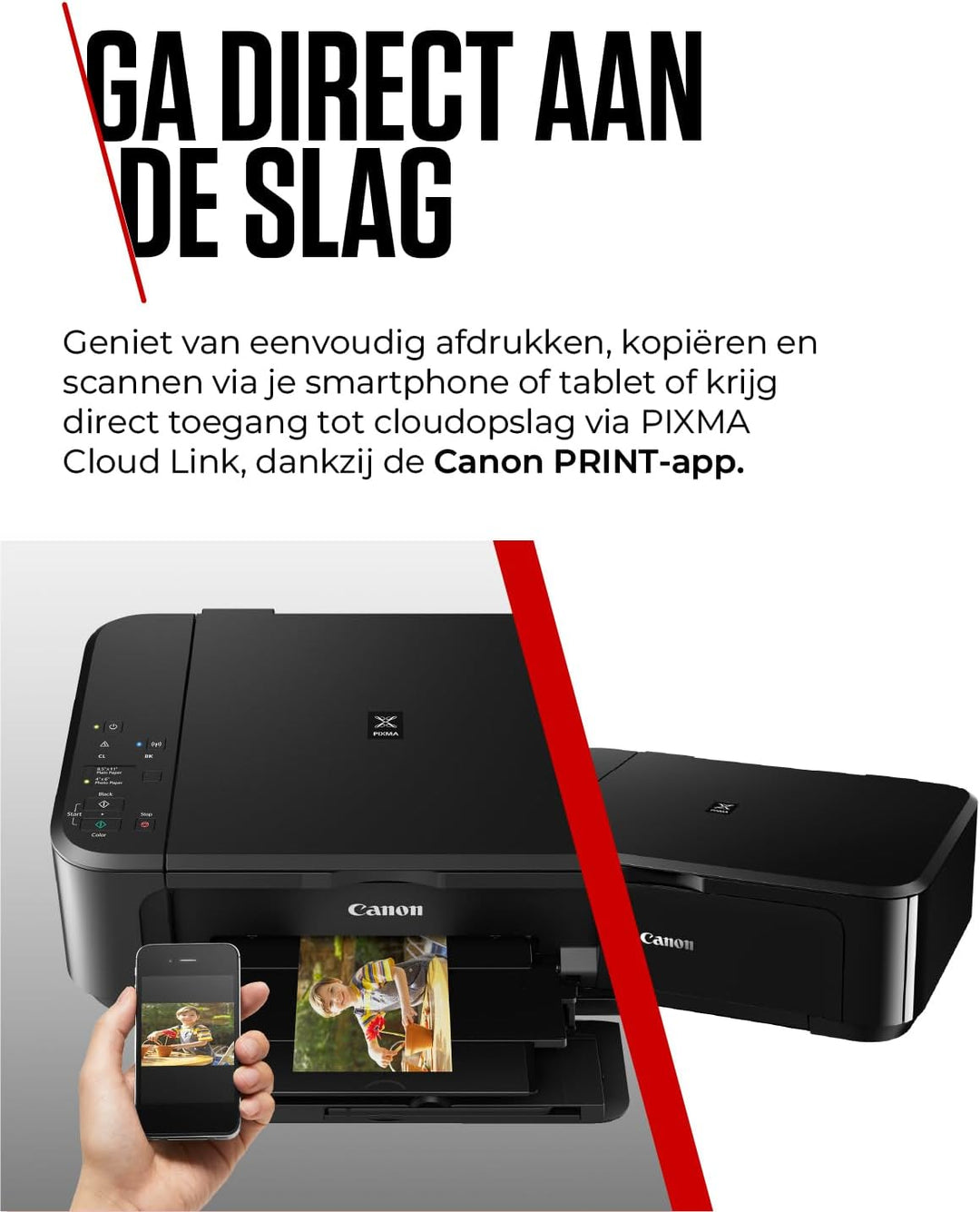 Canon PIXMA MG3650S Drucker Farbtintenstrahl DIN A4 (Scanner, Kopierer, Bürodrucker, 4.800 x 1.200 d