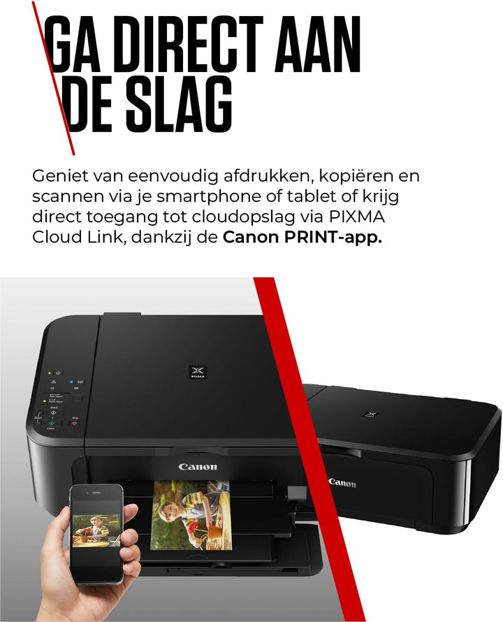Canon PIXMA MG3650S Drucker Farbtintenstrahl DIN A4 (Scanner, Kopierer, Bürodrucker, 4.800 x 1.200 d