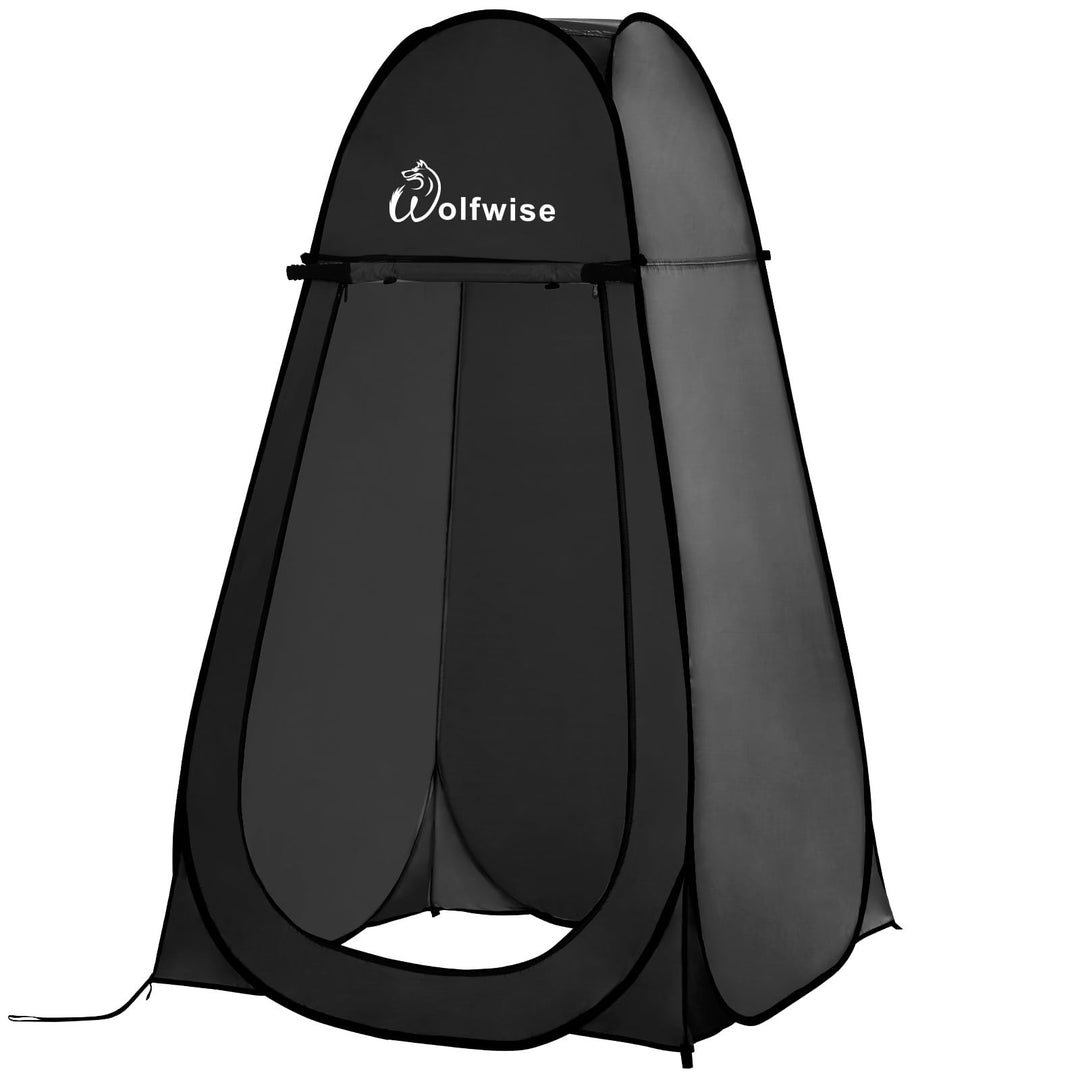WolfWise Pop-Up Duschzelt Camping & Umkleidezelt – Kompakt & Leicht 2kg mit Tasche, Schneller Aufbau