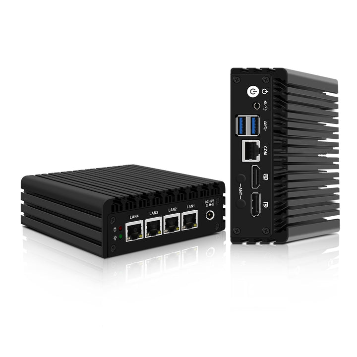 CWWK Mini PC Firewall Micro Appliance, Pentium J3710, 4 Port i225 2.5GbE LAN, OPNsense Hardware Mini