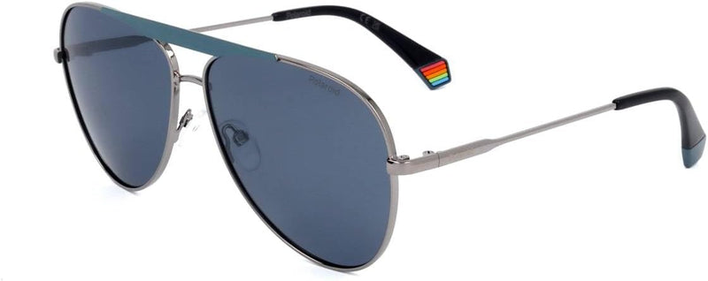 Polaroid Unisex Sunglasses 61 V84/C3 Ruthen Blue, 61 V84/C3 Ruthen Blue