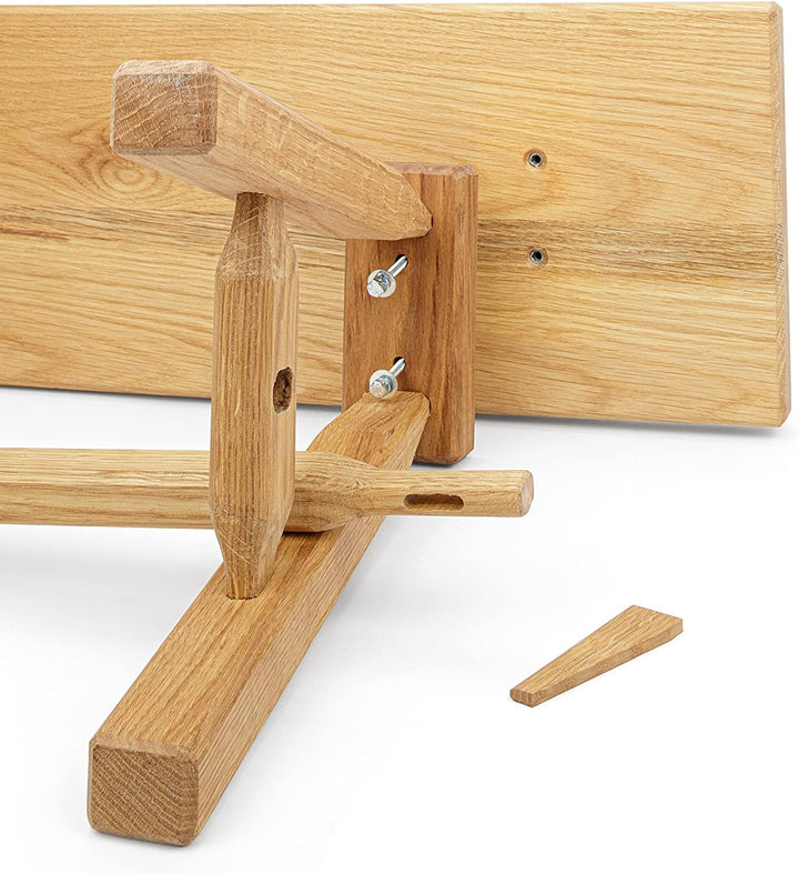 Anton Doll Holzmanufaktur ®, Sitzbank Hans, Naturprodukt 100%, handgefertigte Sitzbank aus massiver
