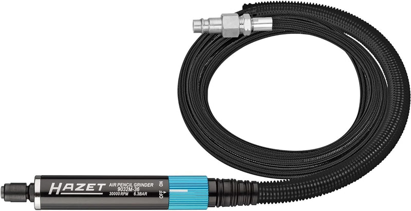 HAZET Mini-Stabschleifer 9032M-36, gerade Ausführung, 12,91 mm (1/4") Innengewinde, inkl. Kupplungss