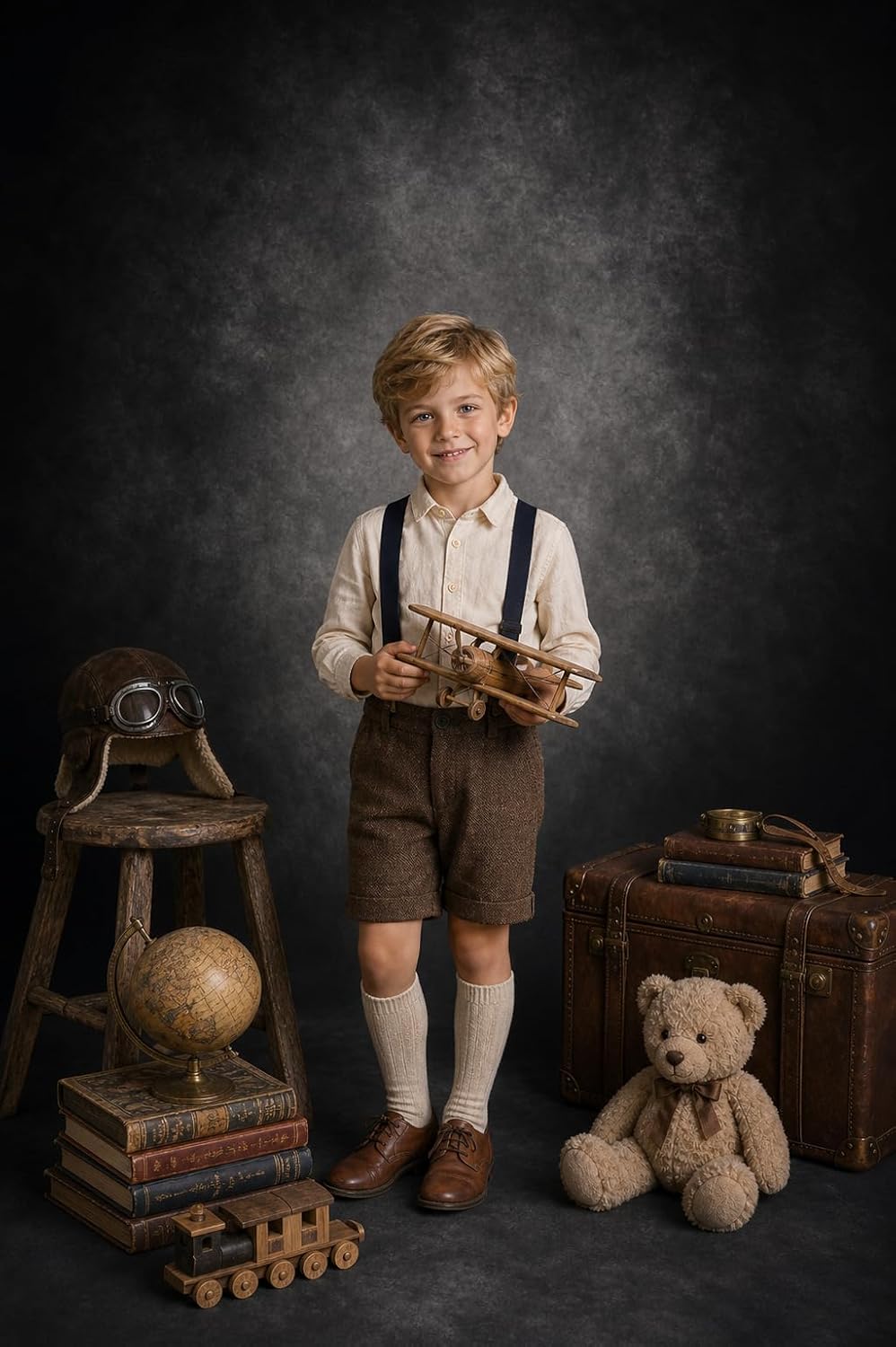 Kate Hintergrund Fotostudio Grau 1,5x2,2m Backdrop Schwarzer Hintergrund Retro Feste Schwarze Fotohi