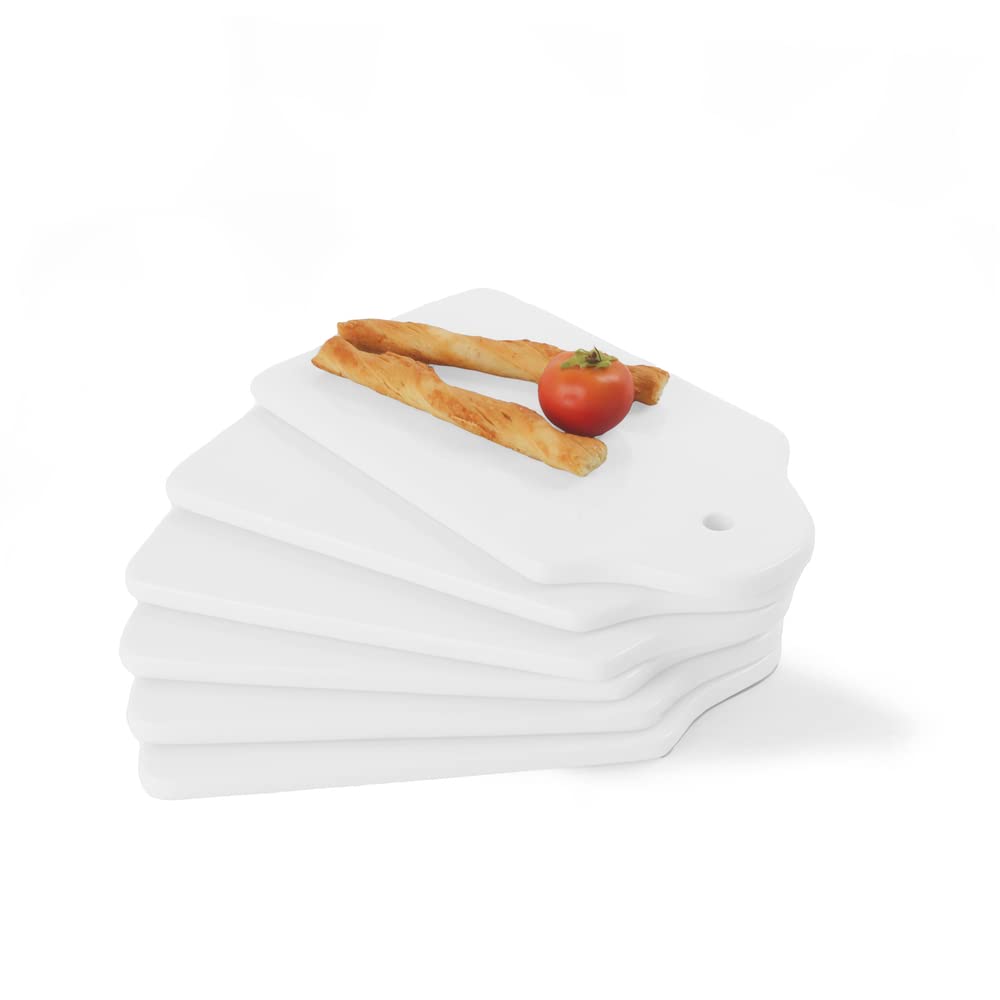 Vorteilspack 6 x Porzellanbrettchen 24 cm 24 cm 6er, 24 cm 6er