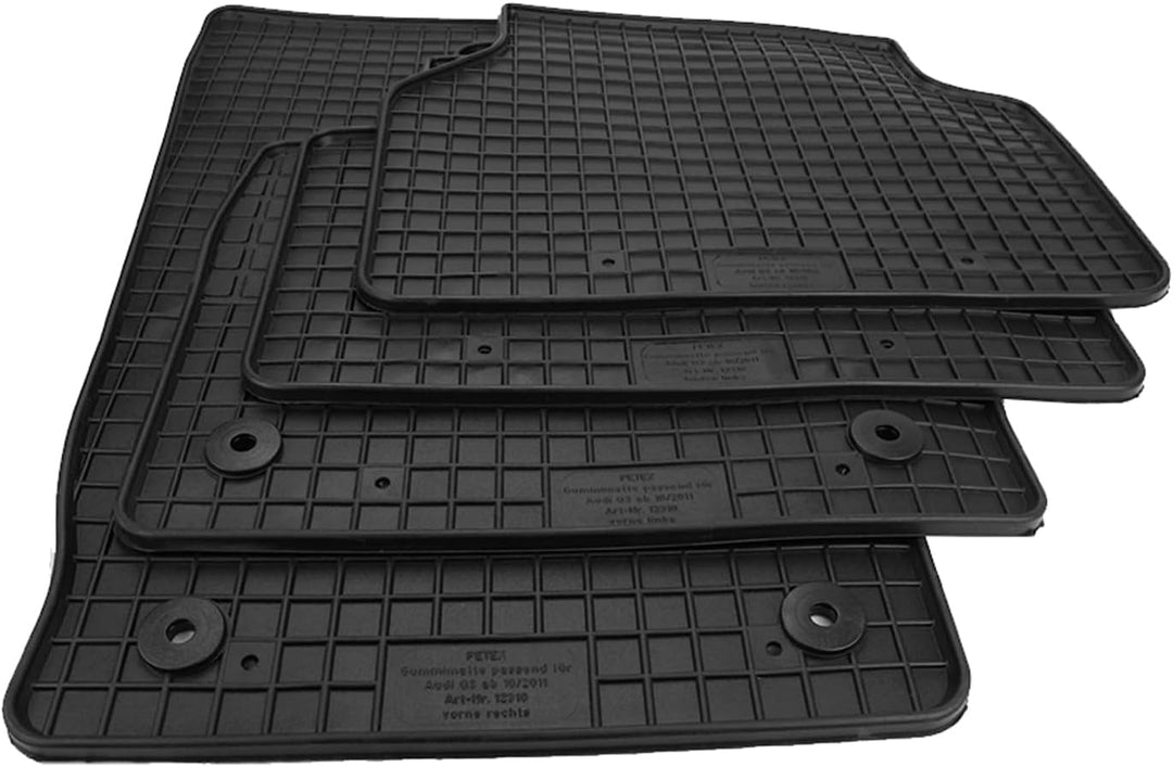 Kfzpremiumteile24 Gummimatten Kompatibel mit Q3 8U Baujahr 10/2011-11/2018 Premium Qualität Fussmatt