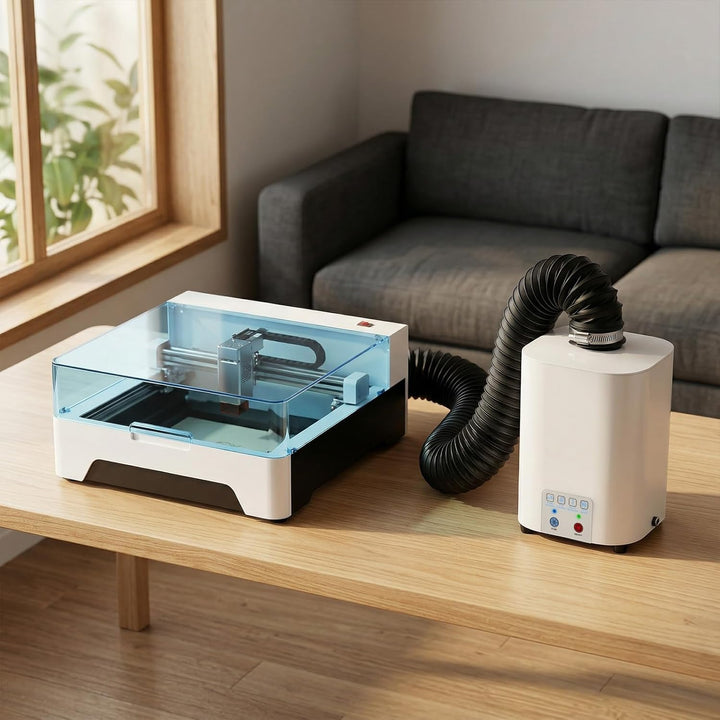 Lötrauchabsaugung 50W Desktop Absauger 128 m³/h, 3-Stufen-Filtersystem mit Aktivkohle+HEPA, Kompakte