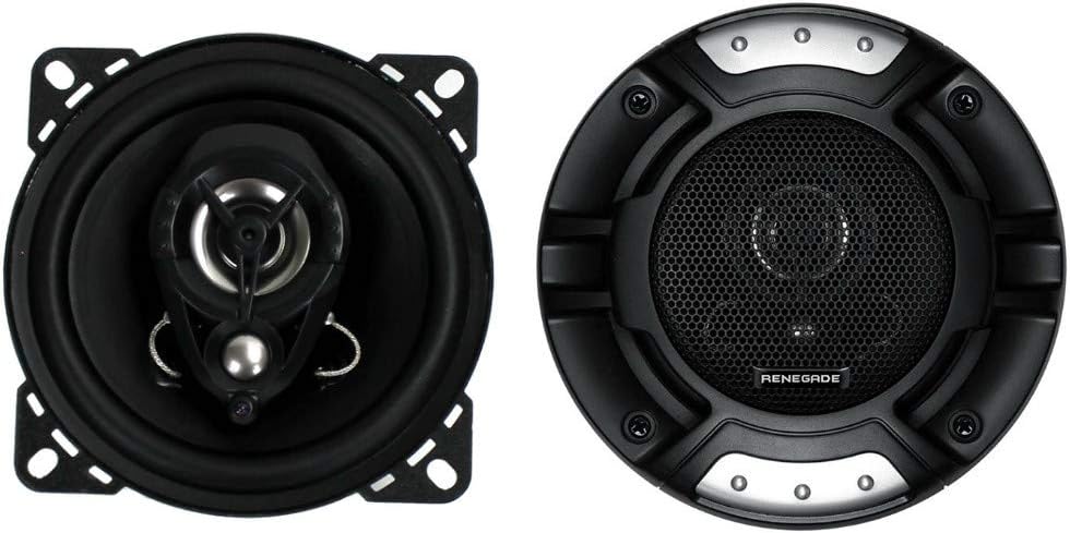 2 RENEGADE RX42 2 Wege koaxial Lautsprecher 4" 10,00 cm 100 mm 60 watt rms 120 watt max impedanz 4 o