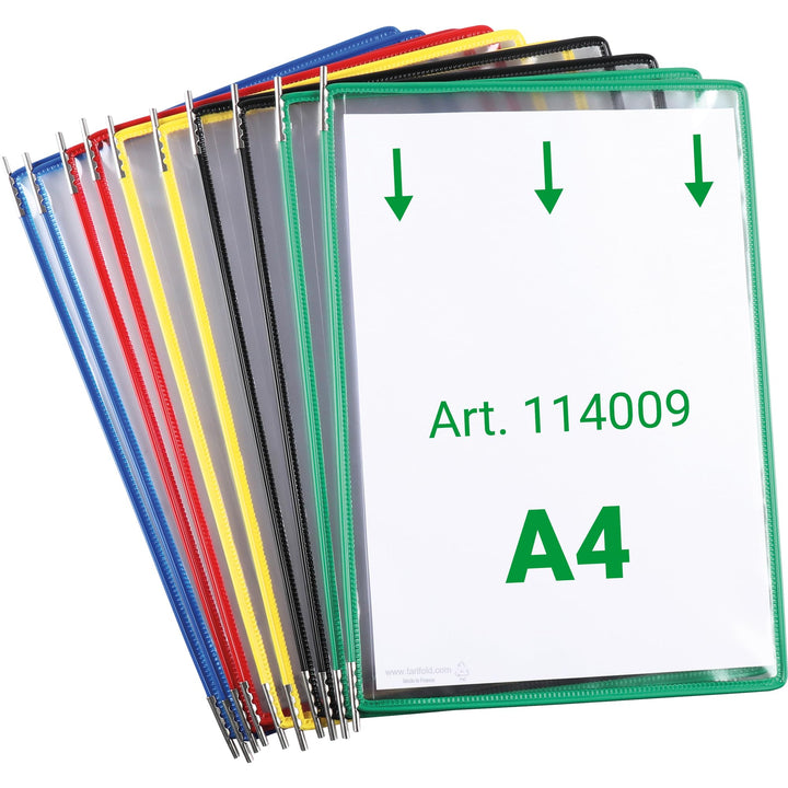 Tarifold Drehzapfentafeln A4/114009 sortiert PVC Inh.10, sortiert