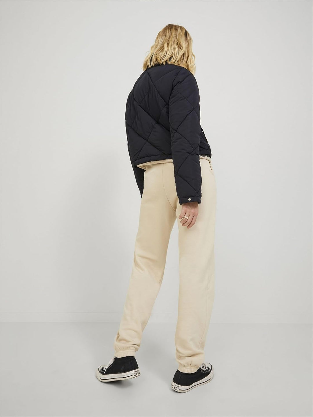JACK & JONES Female Steppjacke JXPOWER Steppjacke, Schwarz