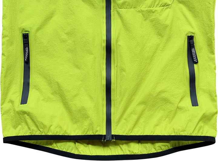 Wulibike Fahrradjacke Damen Faltbare Regenjacke Leicht und Atmungsaktiv Laufjacke Reflektierende Win