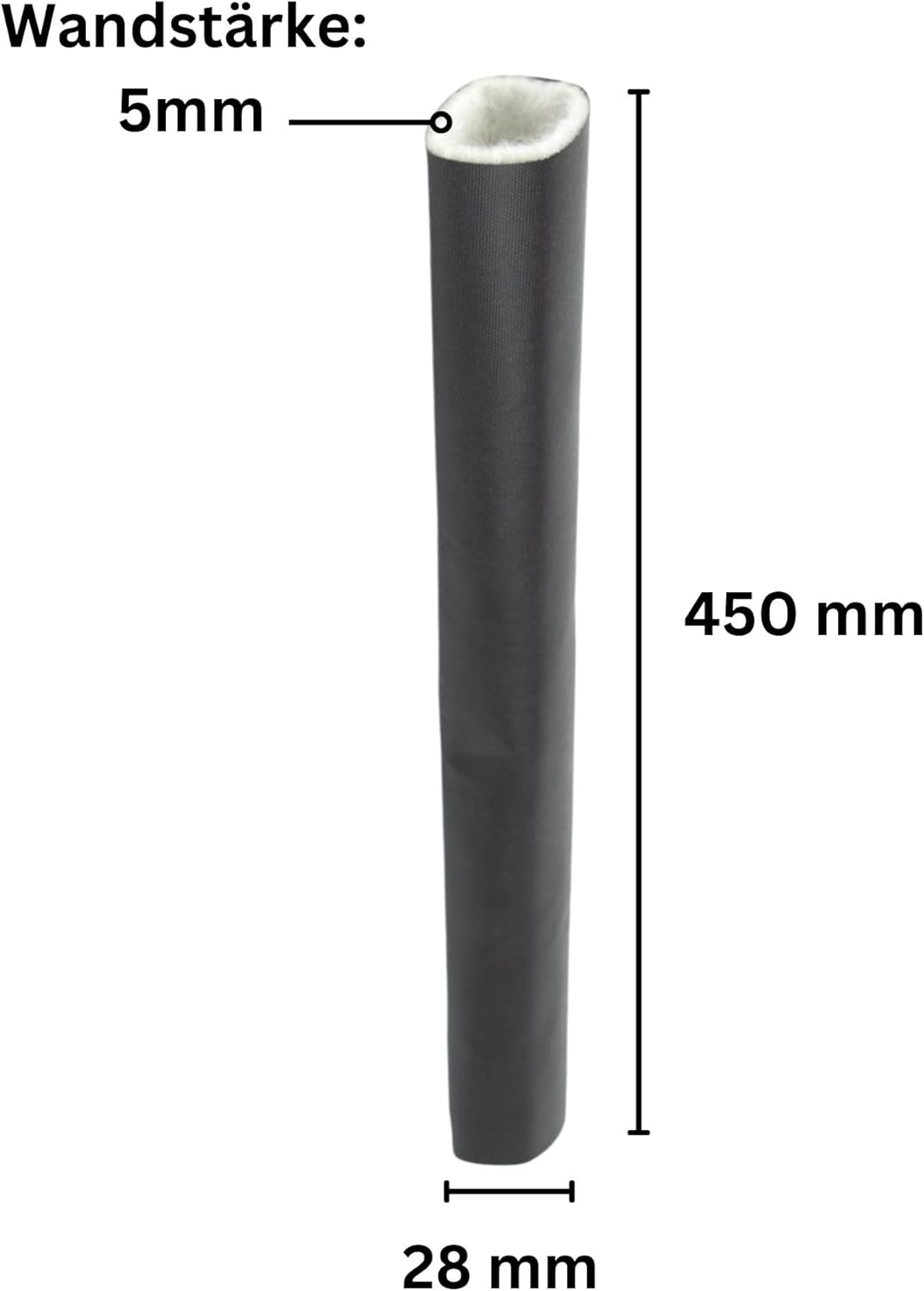 Autoterm Hitzeschutzschlauch Isolierung für Abgasrohr Abgasschlauch 22mm 24mm für Standheizung Länge