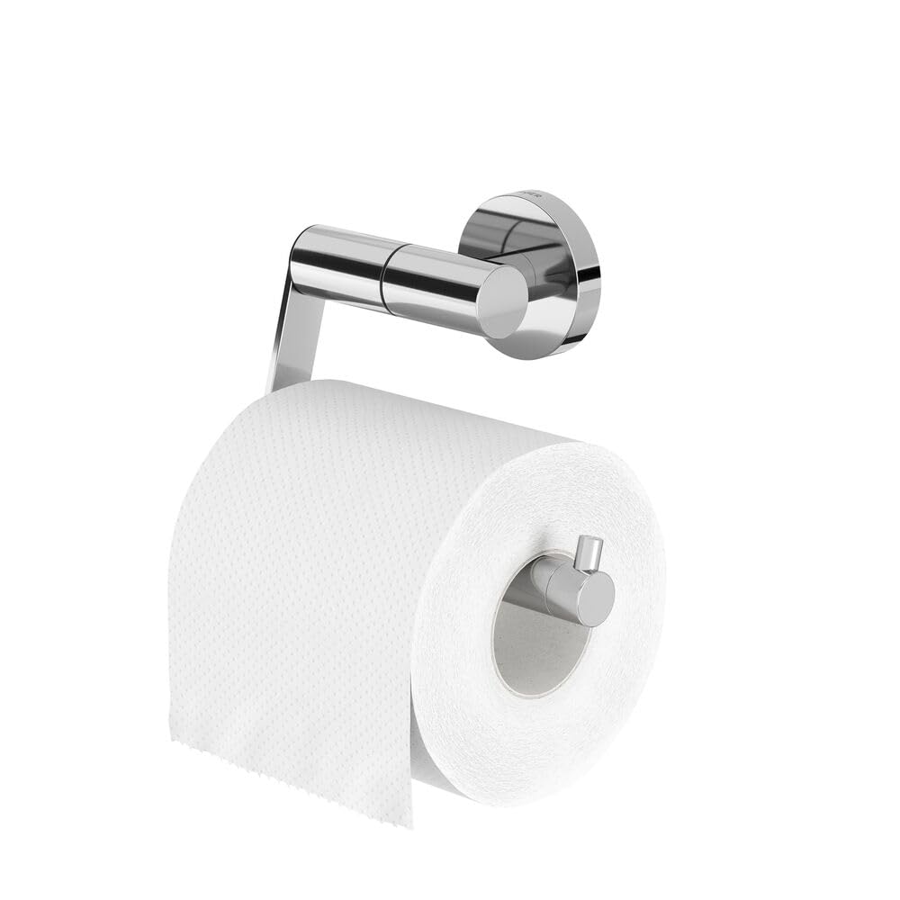 Tiger Boston Toilettenpapierhalter, Edelstahl poliert Edelstahl Poliert ohne Deckel Single, Edelstah