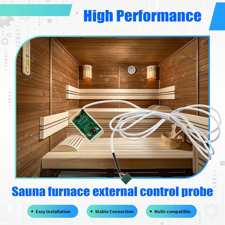 Externe Kontrollsonde für Saunaofen, Temperaturkontrolle, externer Kontrollsensor für Sauna