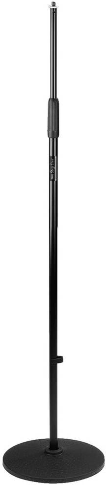 MONACOR MS-28 Mikrofon-Bodenstativ, trittschallgedämpft, schwarz
