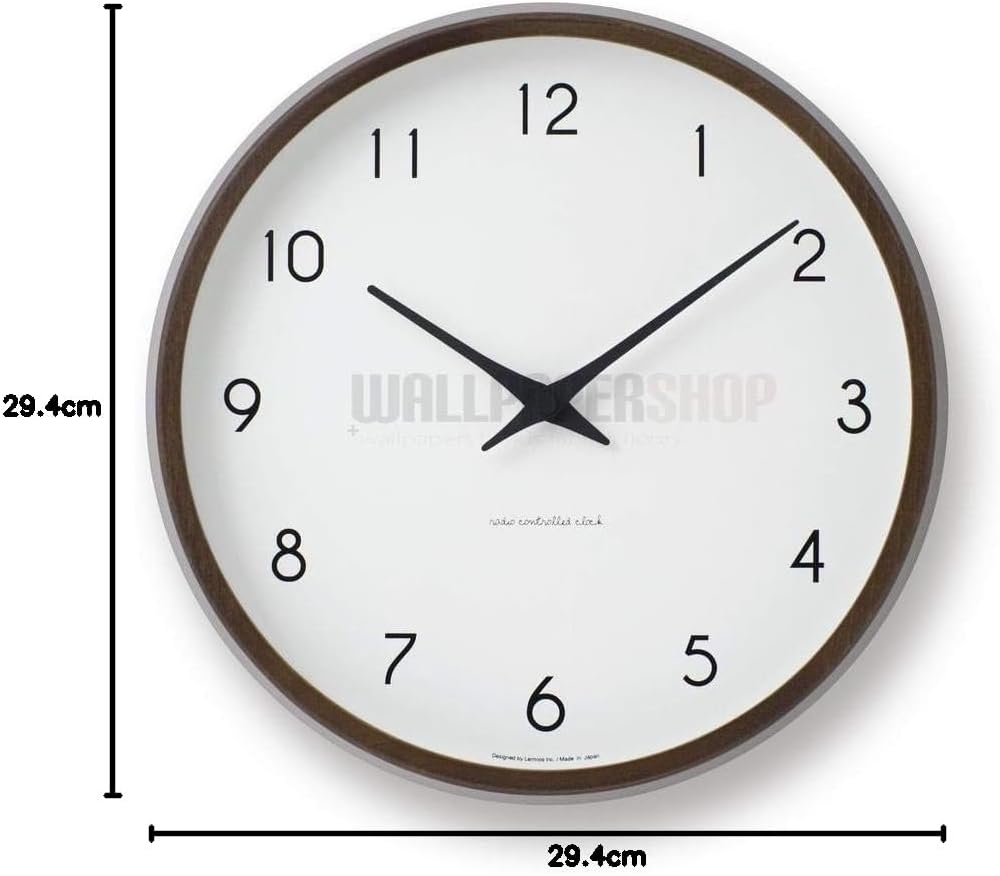 Lemnos Wanduhr Campagne/Designer Wanduhr ohne Tickgeräusche aus Japan/Wanduhr modern mit schleichend