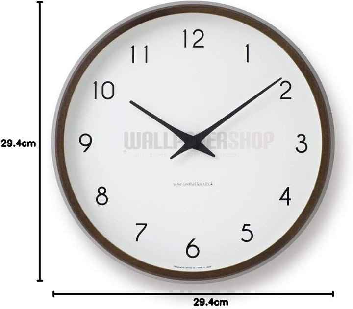 Lemnos Wanduhr Campagne/Designer Wanduhr ohne Tickgeräusche aus Japan/Wanduhr modern mit schleichend