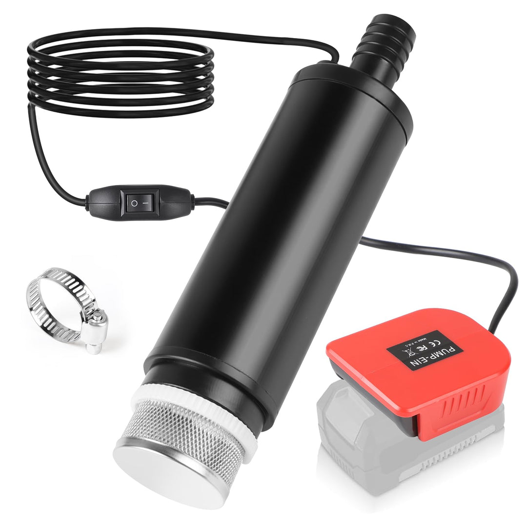 CPROSP Sumpfpumpe Kompatibel mit Einhell 18V Batterie (Keine Batterie), Wasserpumpe 30L/min, Transfe