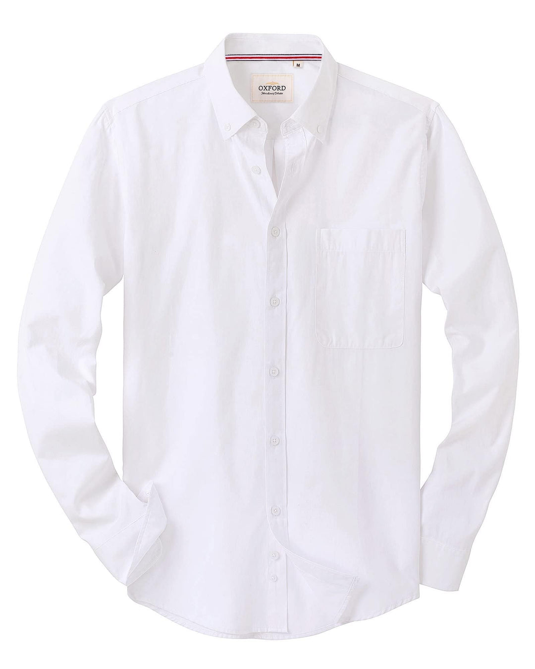 J.VER Oxford Herren Hemd Bügelfrei Regular Fit Hemd Langarm Casual Hemd aus Oxford Button down Hemd