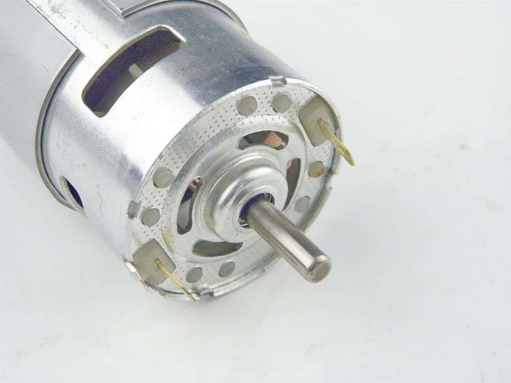 CHANCS Elektrowerkzeug 775 DC Motor Doppelwelle 12V 10000RPM 24V 20000RPM mit festem Sitz für Mini-T