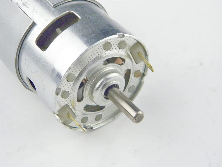 CHANCS Elektrowerkzeug 775 DC Motor Doppelwelle 12V 10000RPM 24V 20000RPM mit festem Sitz für Mini-T