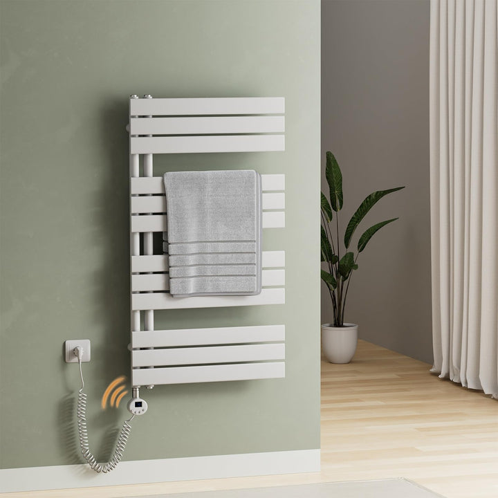 S'AFIELINA Smart WiFi Badheizkörper elektrisch 1041×600mm – Elektrischer Handtuchheizkörper mit Ther