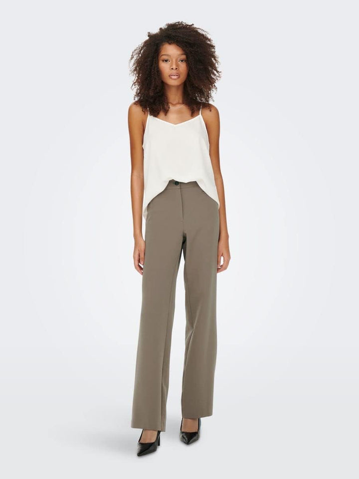 ONLY Damen Onllana-Berry Mid Straight Pant TLR Hose 38 Falcon, 38 Falcon