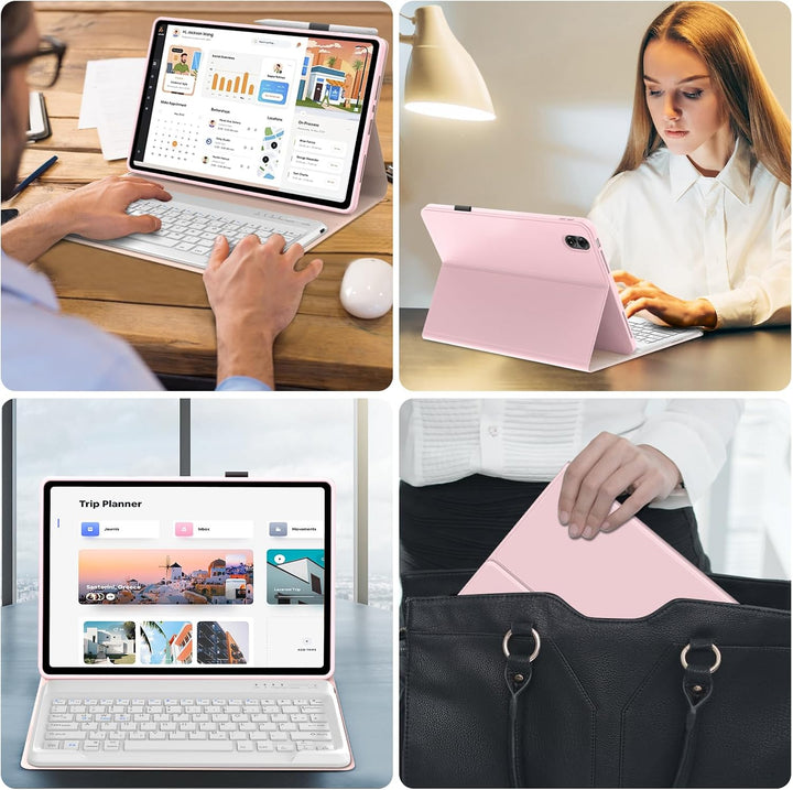 IVEOPPE Hülle mit Tastatur für Xiaomi Redmi Pad 2 Pro 12,1 Zoll 2025, Deutsches QWERTZ Keyboard, Blu