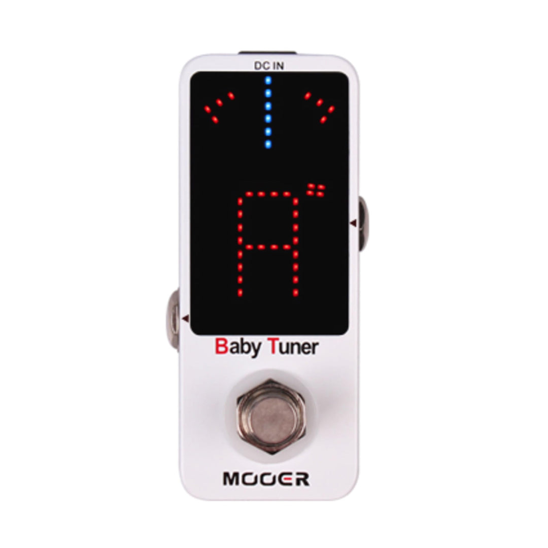 Mooer Baby Tuner Guitar Pedal, White, Baby Tuner