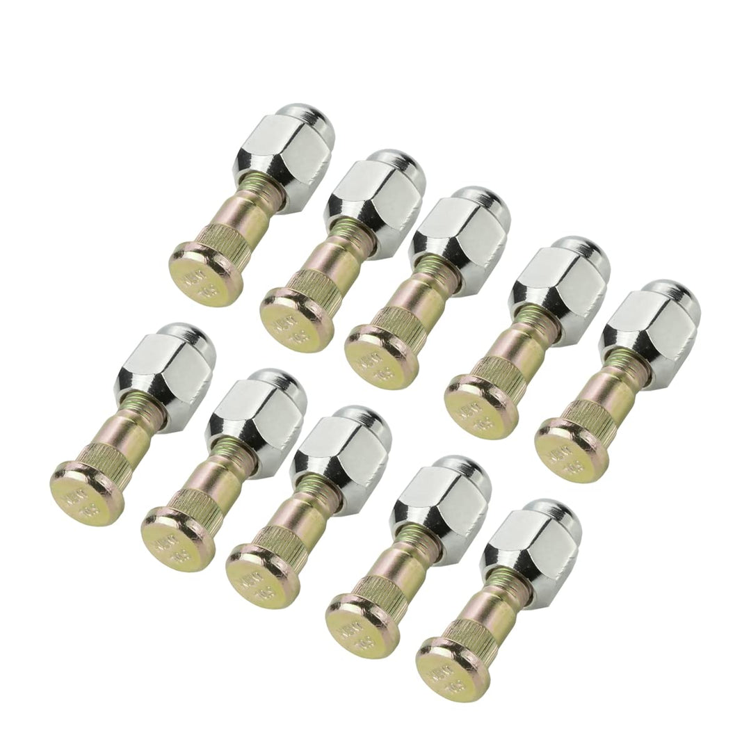 LST 10x UNIVERSAL RÄNDELBOLZEN MIT RADMUTTER - M12x1,5 x 57mm *NEU*