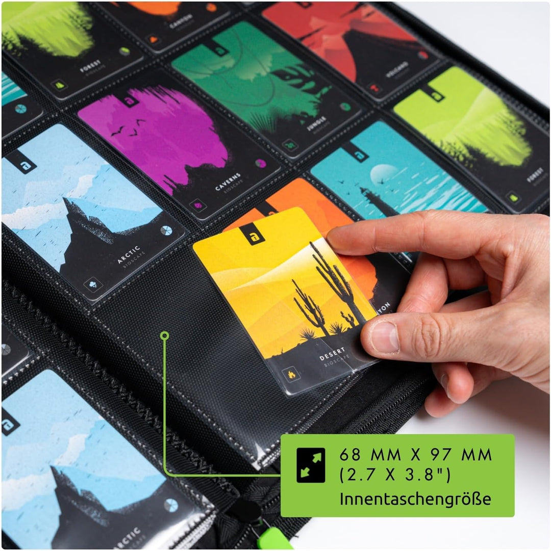 Vault X Premium eXo-Tec Zip Heftmappe - 12 Fächer Sammelkarten Trading Cards Mappe - 480 Fächer mit