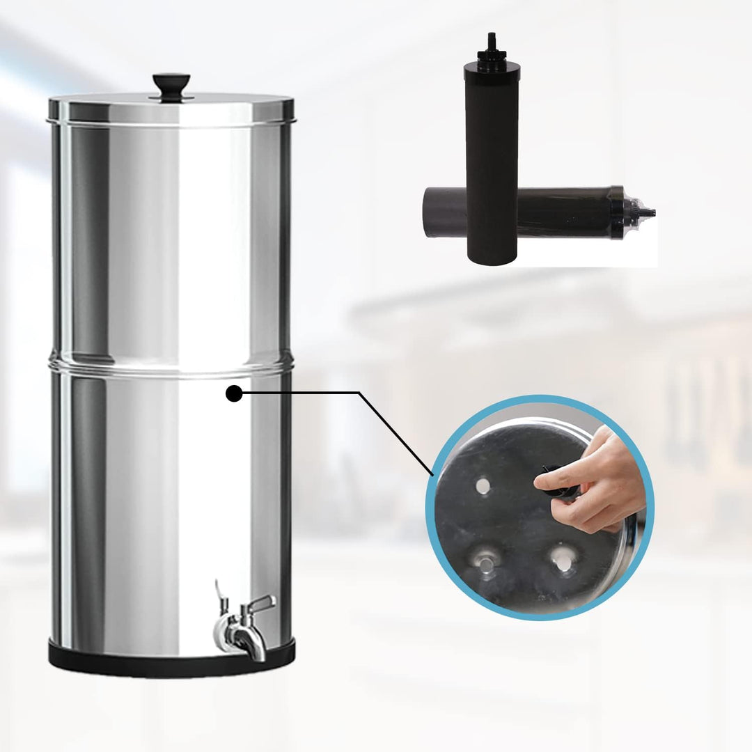 HUINING 2 STÜCKE Schwarzwasserfilter für Wasseraufbereitungseinheit Wasserfilter Ersatz Haushalt Was