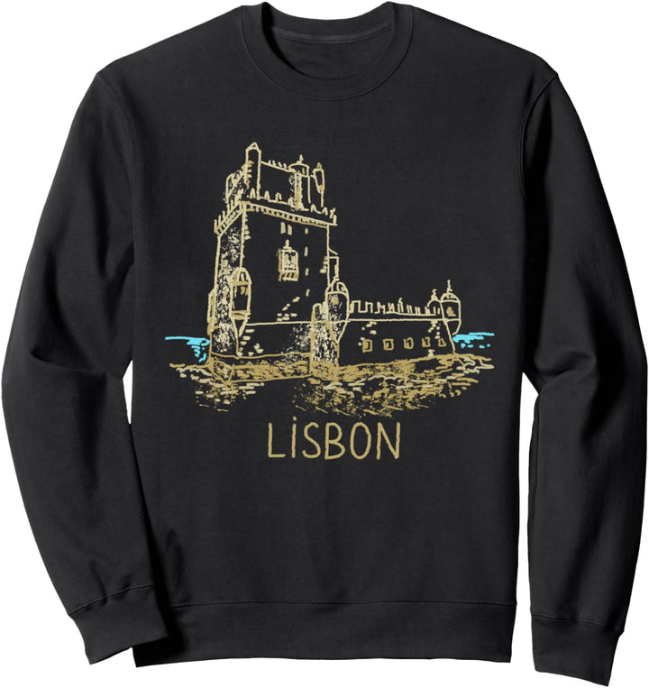 Lissabon Portugal Kunstgeschenk Männer Frauen Sweatshirt