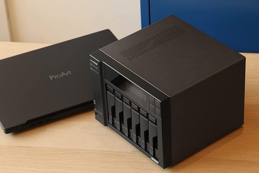 Asustor Lockerstor 6 Gen 2 AS6706T | 6 Bay NAS - Netzwerkspeicher Gehäuse, Quad Core 2.0GHz CPU, 4 M