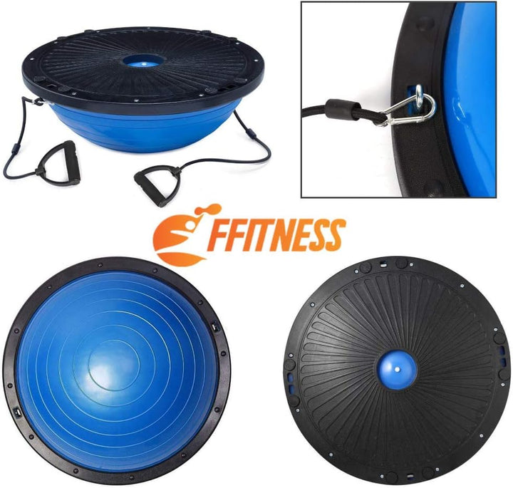 Fitness Balance Ball (Ø 60 cm) | ABS und PVC Ball | Gymball Training Board Halbkugel Kuppel | Erhöht