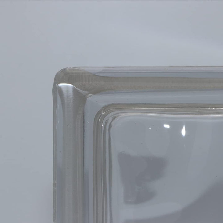 Fuchs Design 8 Stück Glassteine Wolke Klar glänzend 19x19x5 cm, glänzend 19x19x5 Cm