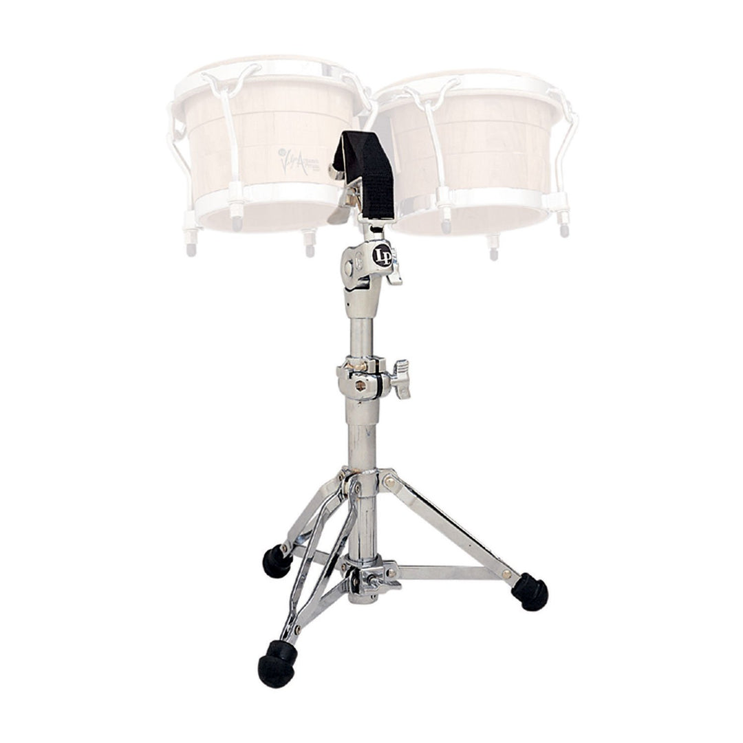 LP Latin Percussion LP330 Bongoständer Camlock-Spannsystem, höhenverstellbar, doppelstrebig, verchro