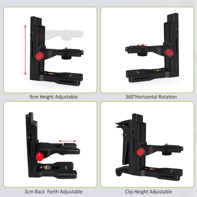 Zokoun Magnethalterung mit Federclip Laser Level Alternative zu einem Standard 1/4 "und 5/8" Gewinde