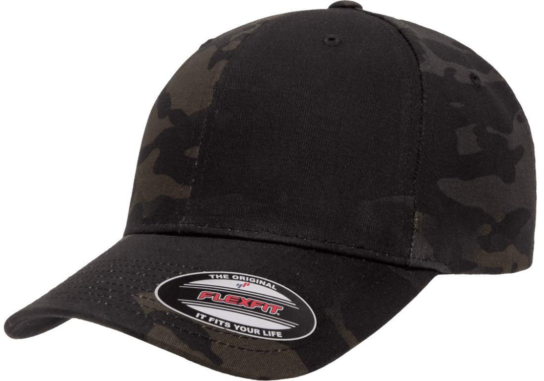 Flexfit Herren Athletic Baseball Fitted Cap Mütze L-XL Multicam Schwarz, L-XL Multicam Schwarz