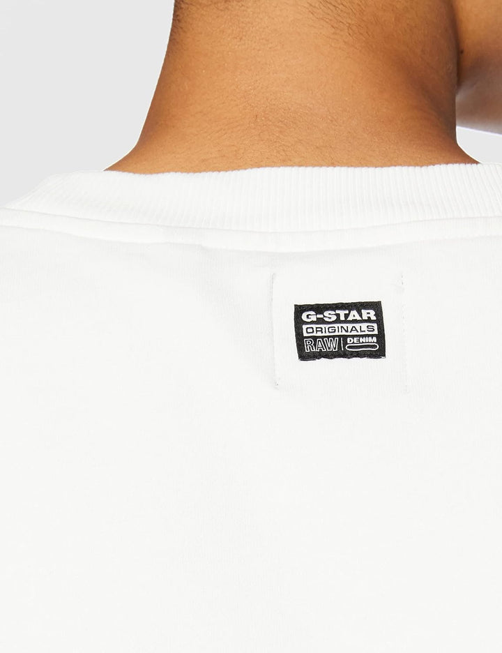 G-STAR Damen Graphic Crew Sweatshirt Sweats XS Weiss (Milk D20420-b782-111), XS Weiss (Milk D20420-b