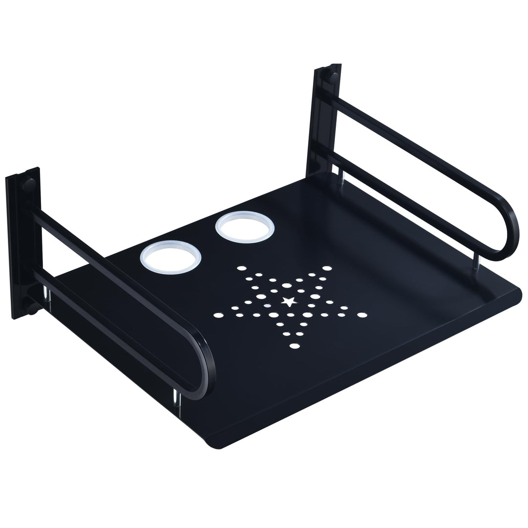 HNVNER Regal Wand für Beamer,HiFi Rack Aluminium,TV Zubehör Wandhalterung,Multimedia Wandregal für D