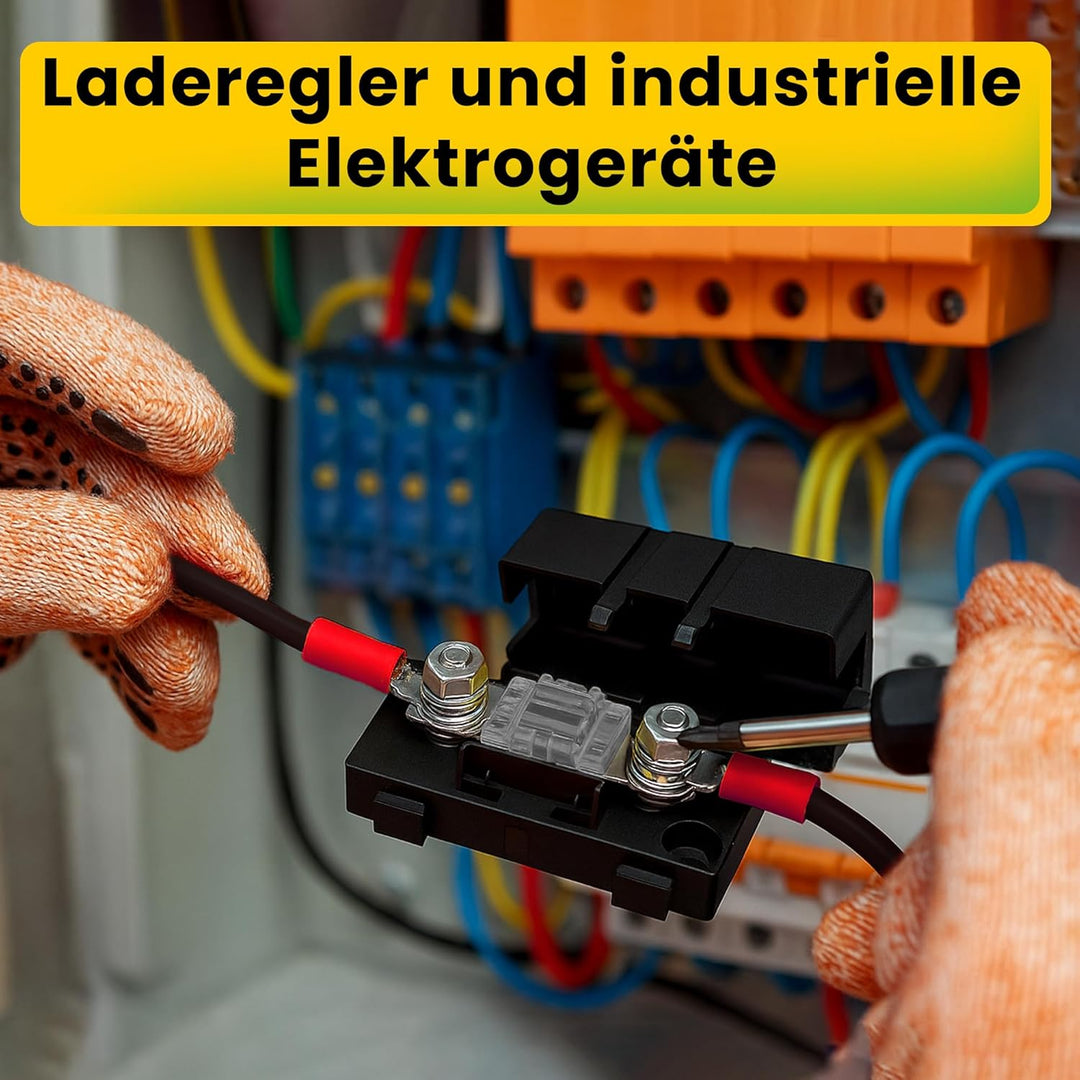 1,5m 10mm² Batteriekabel mit MIDI-Sicherungshalter Schraubklemmenanschluss auf M8 1.5m 10mm², 1.5m 1