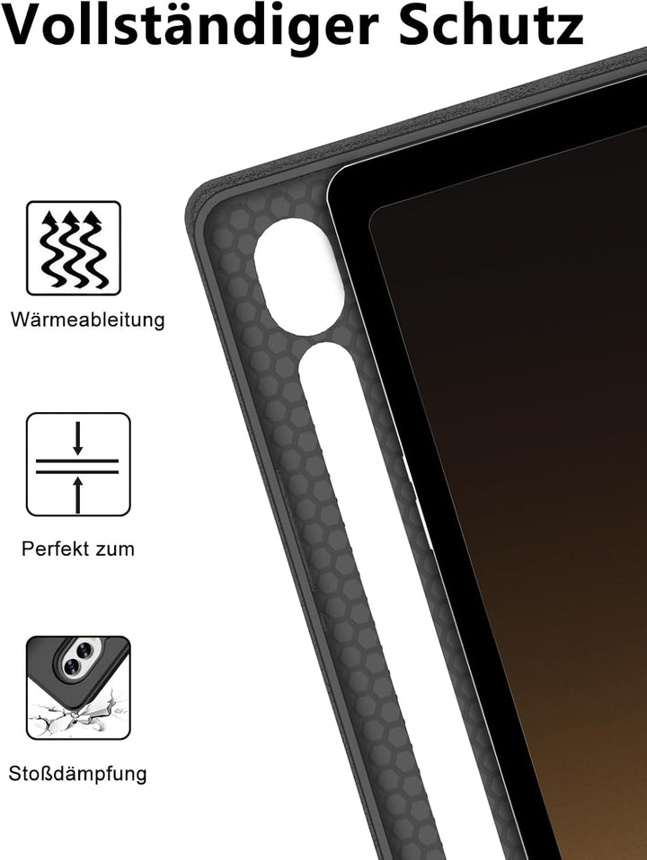 WINCHKING Tastatur Hülle für Samsung Galaxy Tab S10 Plus/S9 Fe Plus/S9 Plus | Abnehmbar Hülle mit St